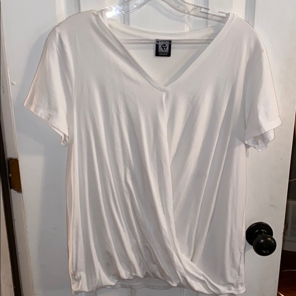 White shirt with tie design